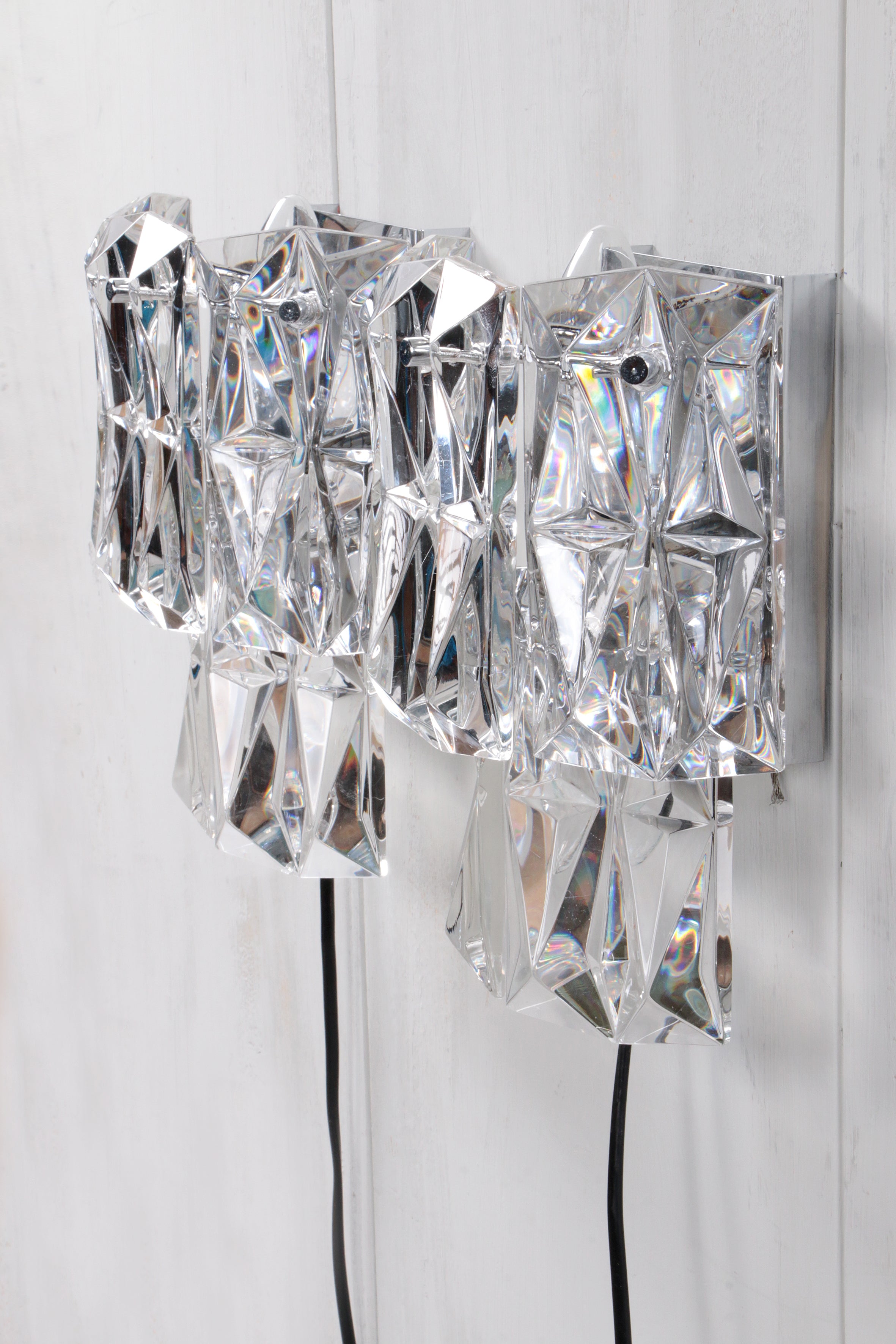 Kinkeldey Set van twee wandlampjes,1970 Duitsland