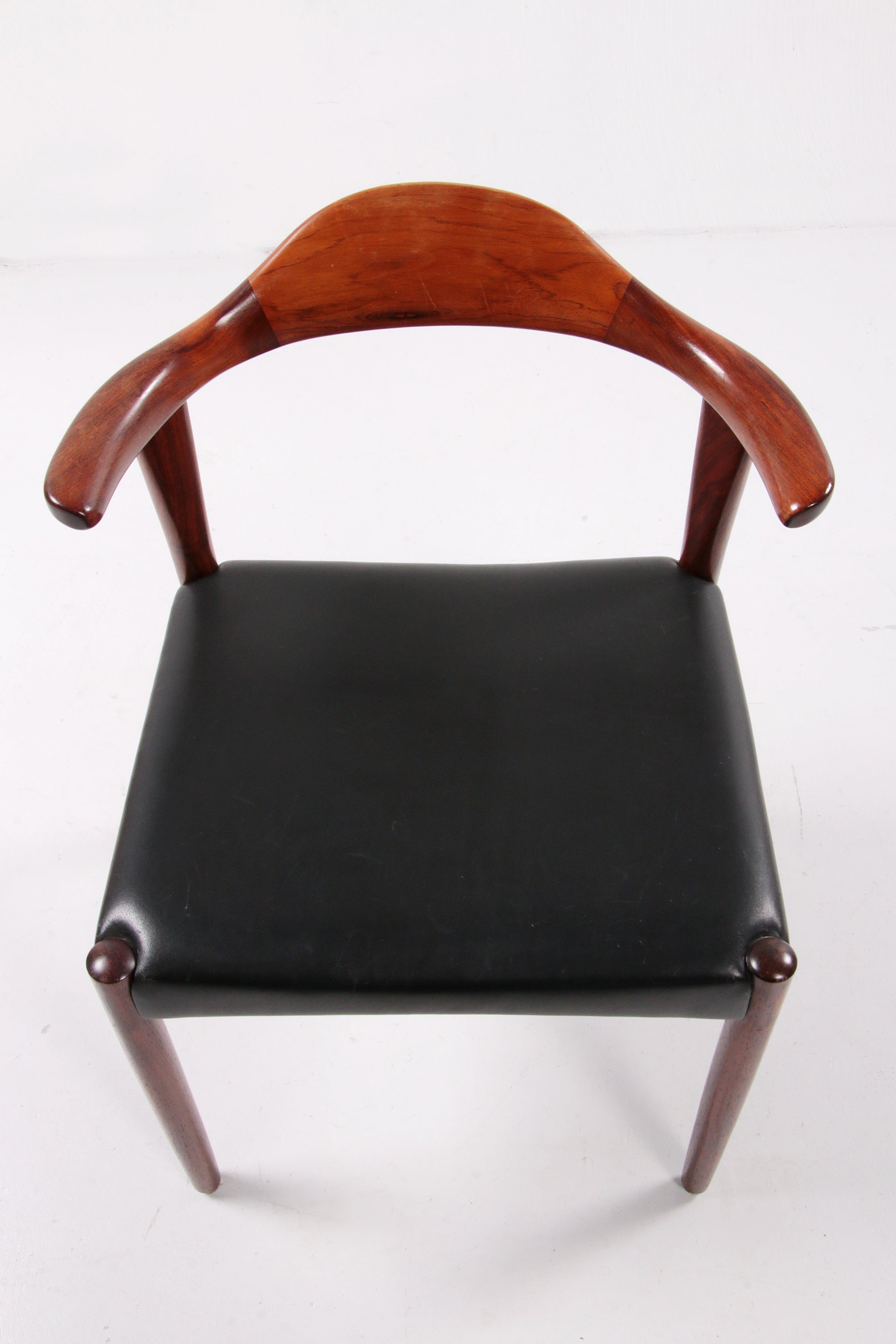 Set van 4 Jacob Hermann Pallisander eetkamer stoelen Randers Mobelfabriek,1965