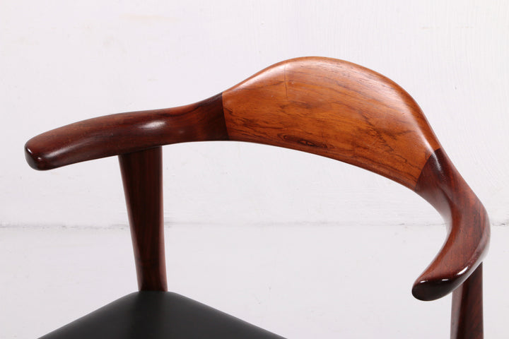 Set van 4 Jacob Hermann Pallisander eetkamer stoelen Randers Mobelfabriek,1965