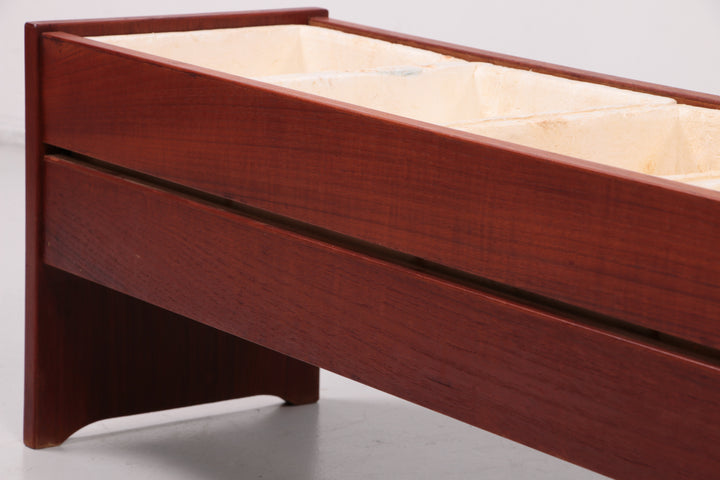 Bohemian stijl teakhouten design plantenbak,1960 Denemarken