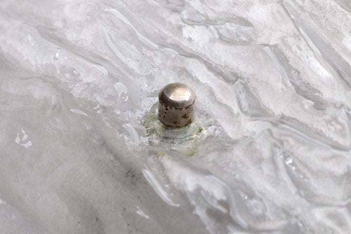 Mooie grote wandlamp van prachtig mat glas,1960 Duitsland