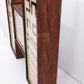 Old eye test optician cabinet wood with glass, 1950 Spain
