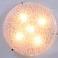 Years60 Vintage Bubble Glass Ceiling Lamp with Brass.