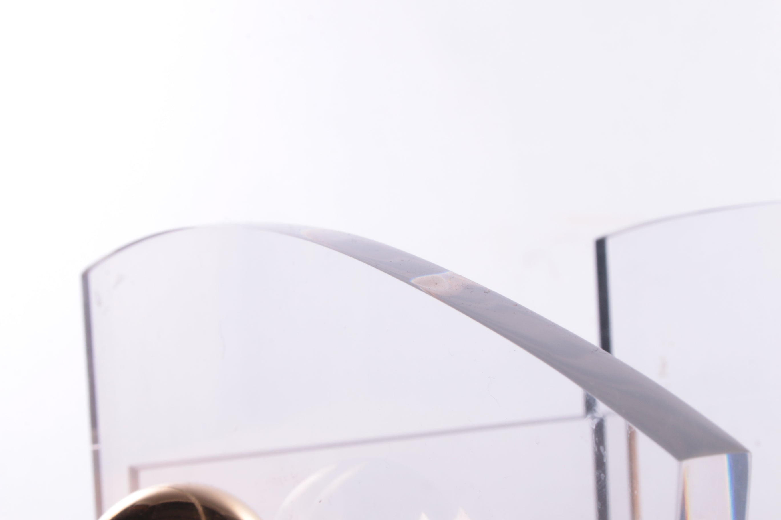 Plexieglas Paraplubak Charles Hollis Jones met messing accenten,