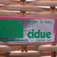 Italiaanse set van 3 barkrukken met riet en metaal van Cidue, 1980s detail sticker maker