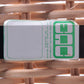 Italiaanse set van 3 barkrukken met riet en metaal van Cidue, 1980s detail sticker maker
