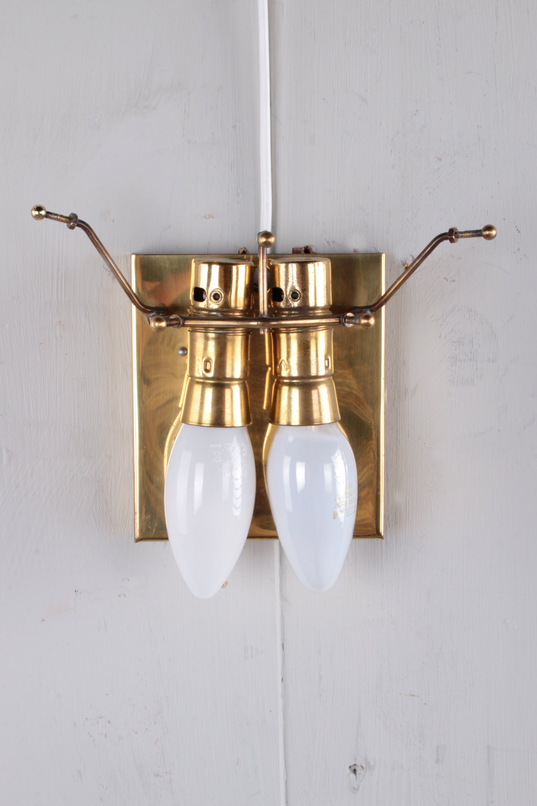 Kristallen Wandlampen set van 3 gemaakt door J.T.Kalmer jaren60