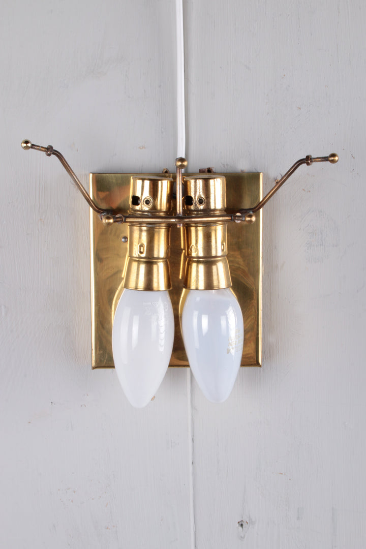 Kristallen Wandlampen set van 3 gemaakt door J.T.Kalmer jaren60