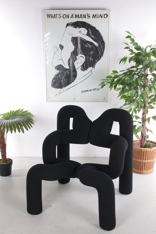 Vintage design chair Terje Ekstrøm Ekstrem lounge fauteuil Stokke Varier sfeerfoto