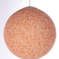 Vintage Xl Orange Sugar Ball Pendant Lamp 1960s