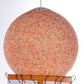 Vintage Xl Oranje Suiker Bal Hanglamp jaren 60
