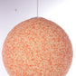Vintage Xl Orange Sugar Ball Pendant Lamp 1960s