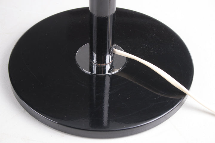 Vintage Mushroom Bureaulamp Model B8802 Chrome met Opaalglas detail voetstuk