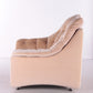 Vintage design lounge chair Velvet from the 70s zijkant
