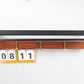Vintage teak with metal and brass wall coat rack years60s.