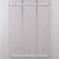 Vintage Wandkapstok met wit gelakte metalen knoppen,1960achterkant