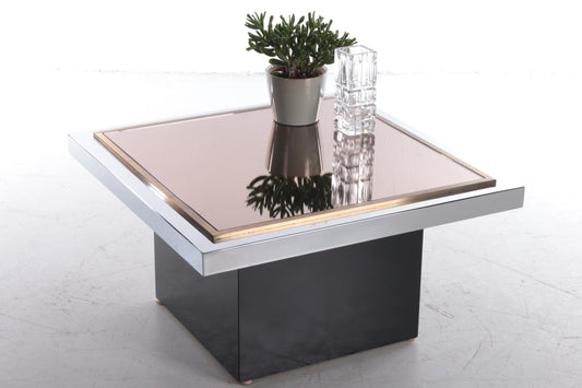 Salontafel Hollywood Regency Belgo Chrome Model dewulf sfeerfoto