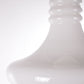 Vintage witte glazen hanglamp detailfoto rand
