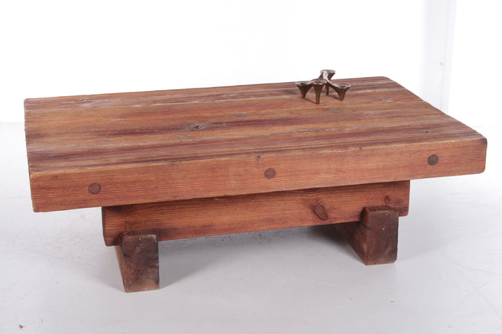 Brutalistische Salontafel van Jens Lyngsoe voor Havdrup Treavarefabrik