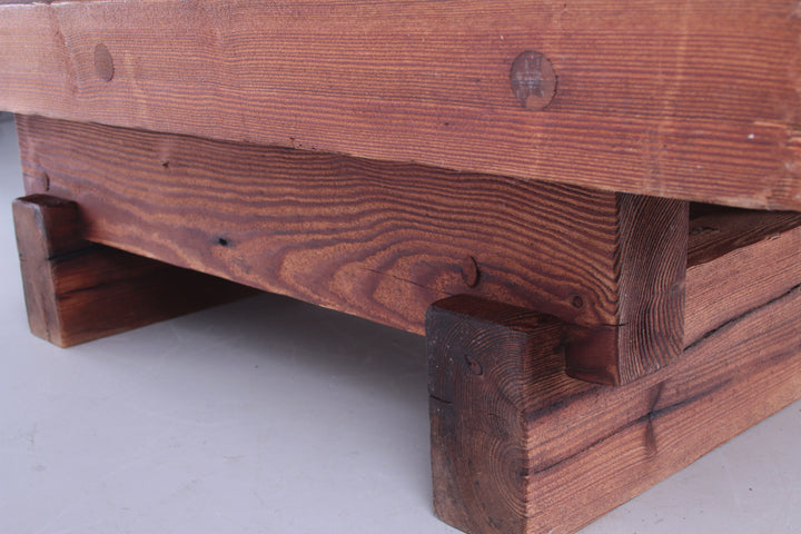 Brutalistische Salontafel van Jens Lyngsoe voor Havdrup Treavarefabrik onderstel