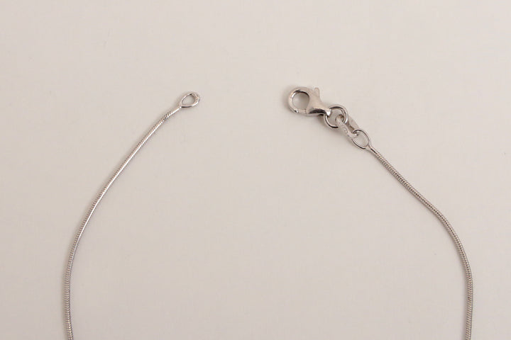 Vintage Hans Hanssen ketting Zilver, 14k goud met diamant