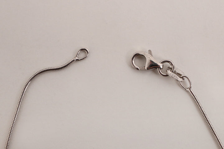 Vintage Hans Hanssen ketting Zilver, 14k goud met diamant