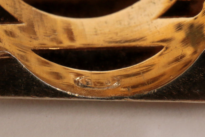 Design ring van goud verguld zilver jaren70