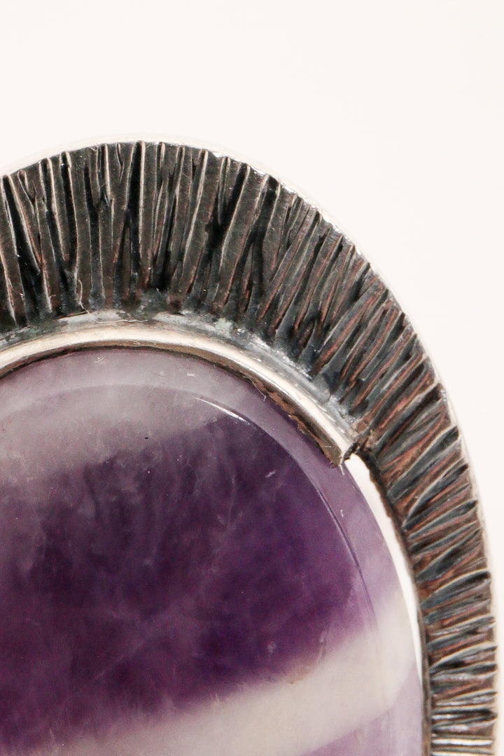 Zilveren ring Design van Elis Kauppi Kupittaan Kulta met Amethist,1970