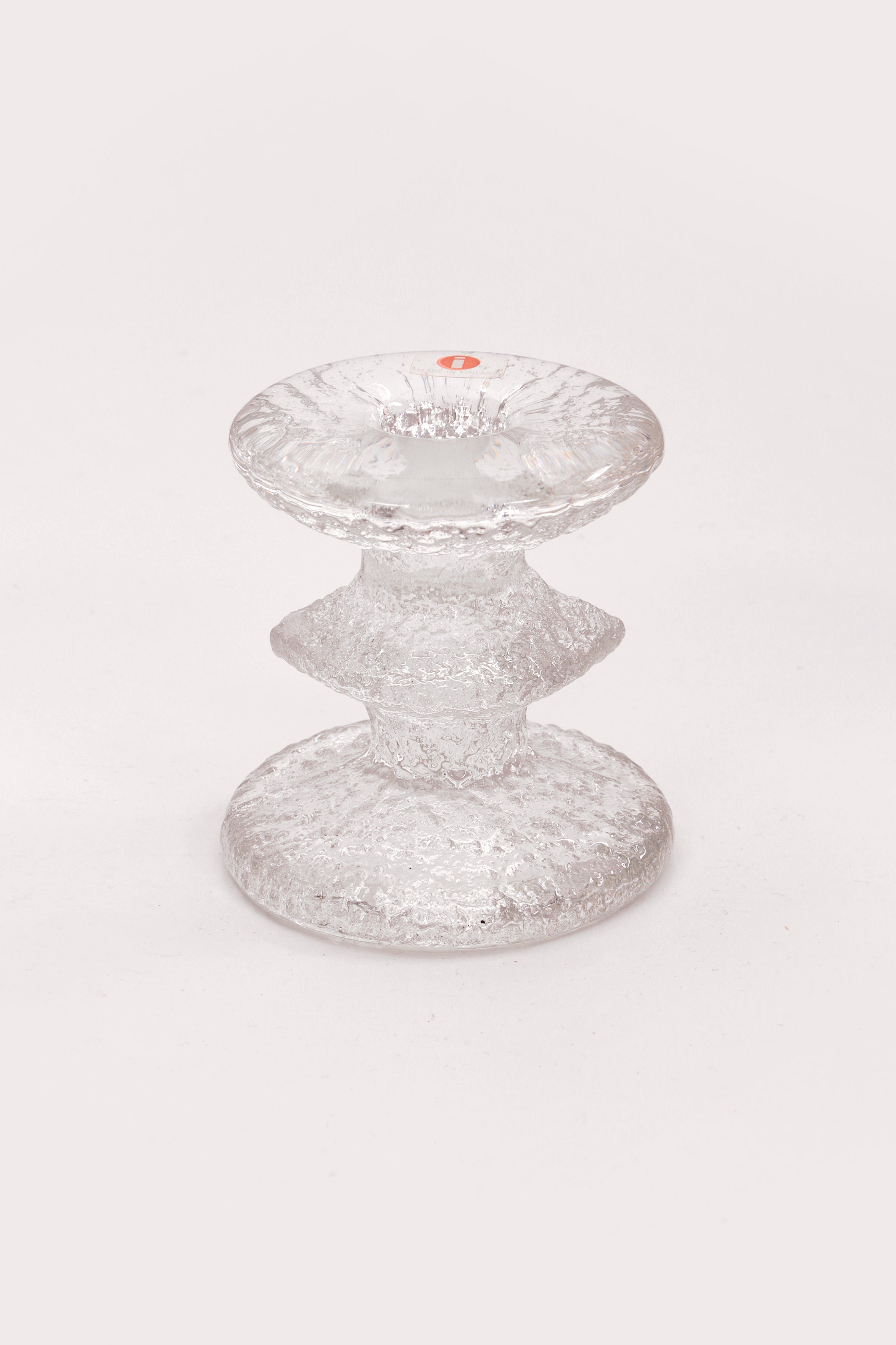 Kandelaar Design van Timo Sarpaneva Iittala glas,1960 Finland