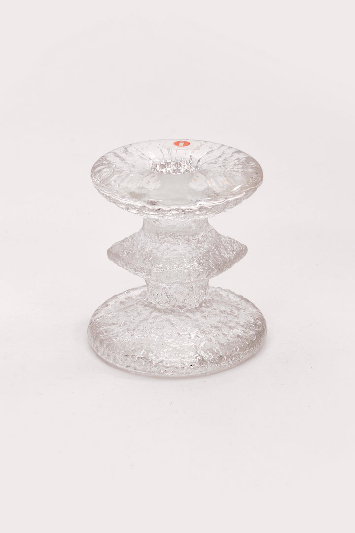 Kandelaar Design van Timo Sarpaneva Iittala glas,1960 Finland