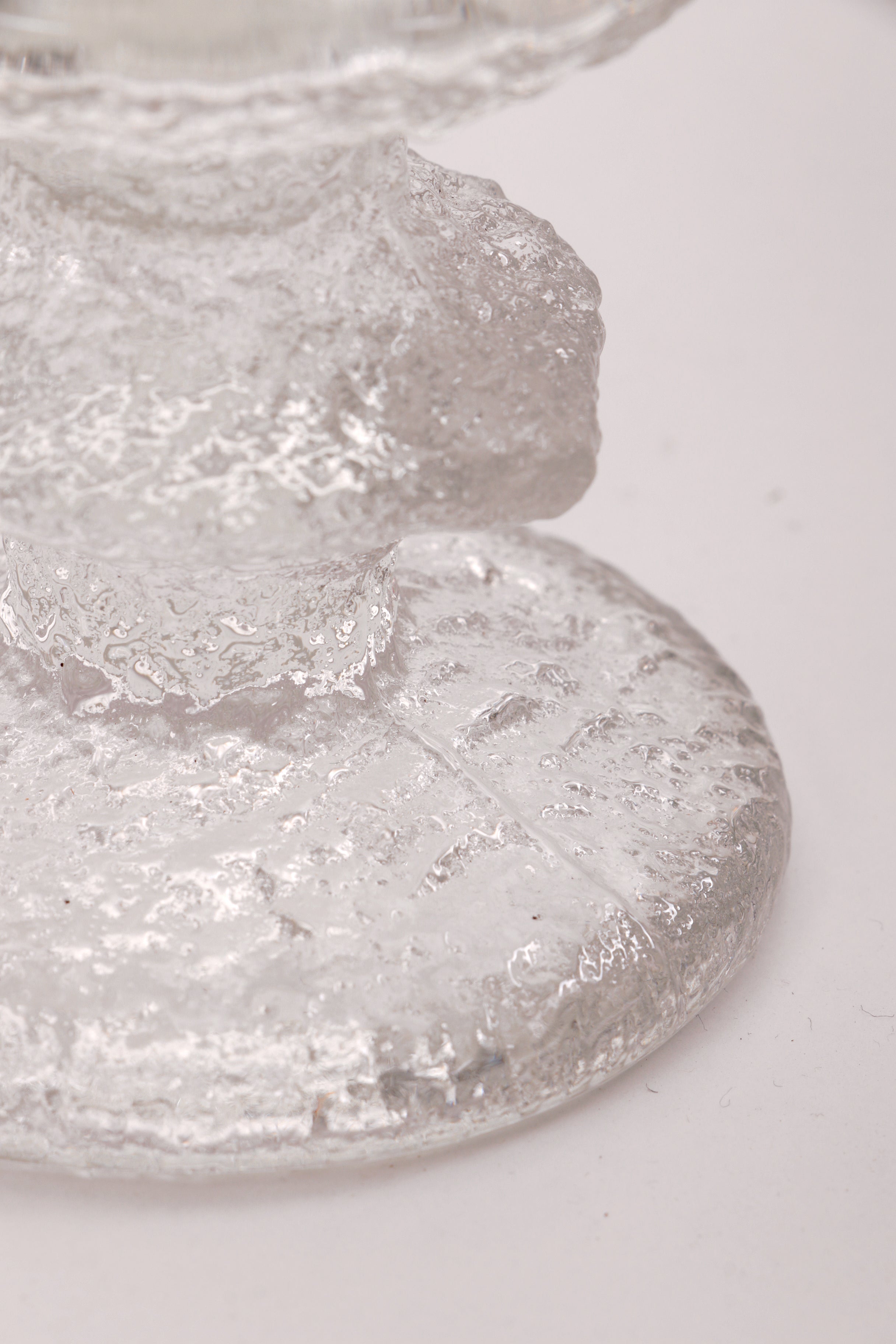 Kandelaar Design van Timo Sarpaneva Iittala glas,1960 Finland