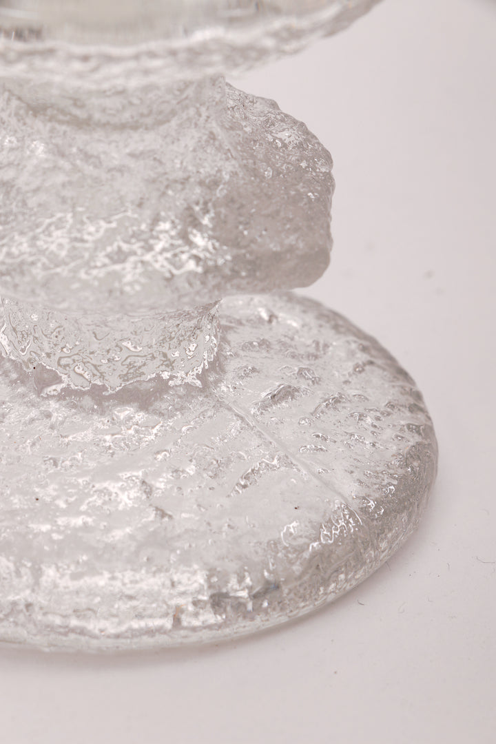 Kandelaar Design van Timo Sarpaneva Iittala glas,1960 Finland