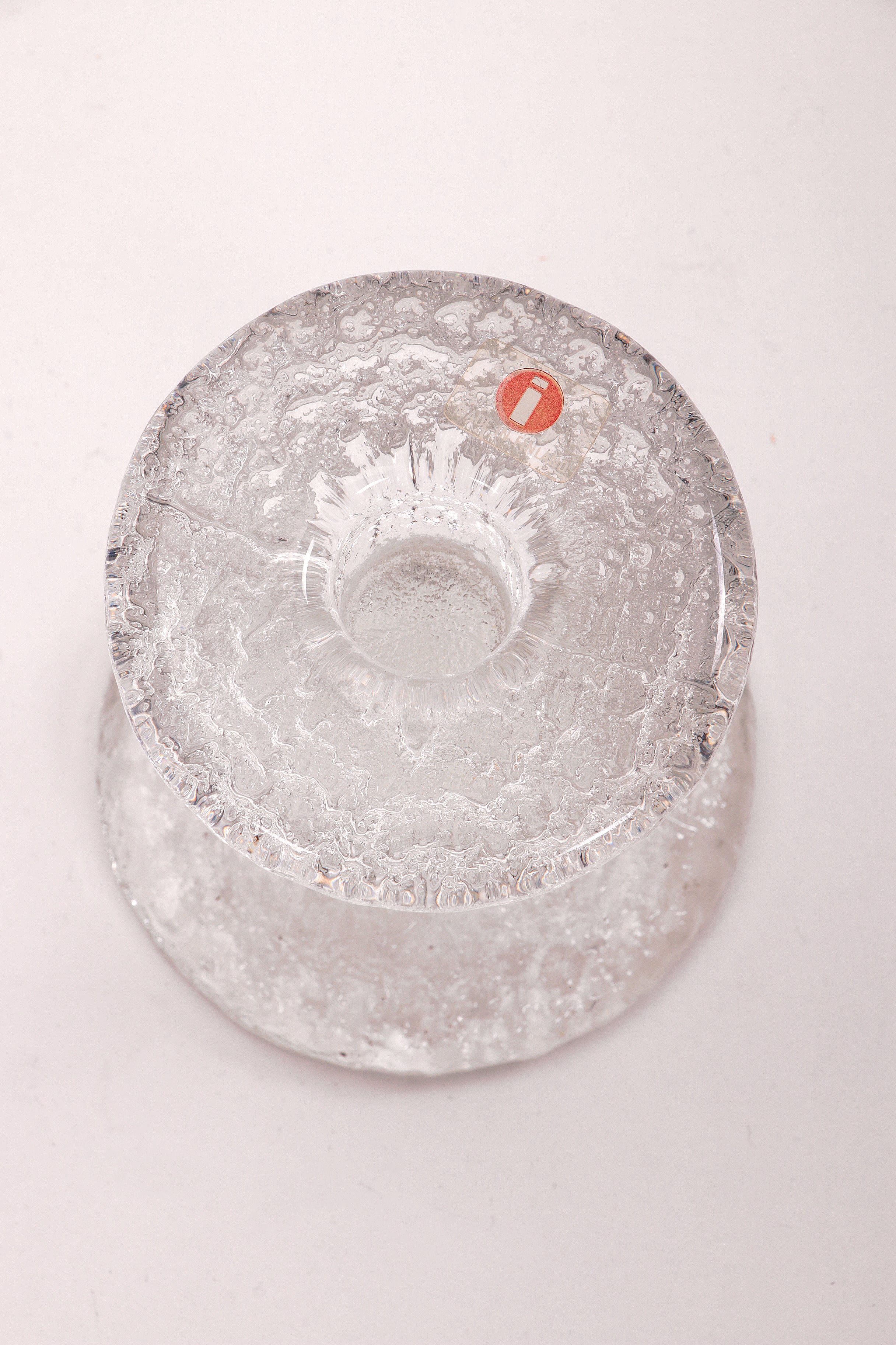 Kandelaar Design van Timo Sarpaneva Iittala glas,1960 Finland