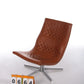 Lounge stoel De Sede Model DS-51 gognackleur en van leer,1970 Zwitserland