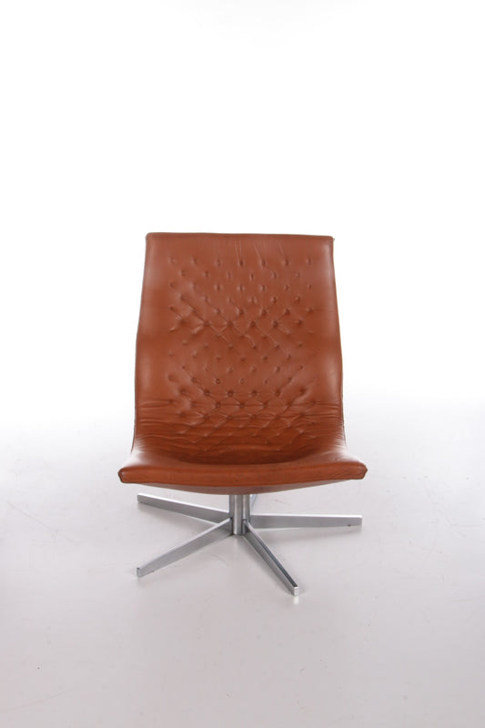 Lounge chair De Sede Model DS-51 cognac color and leather,1970s Switzerland