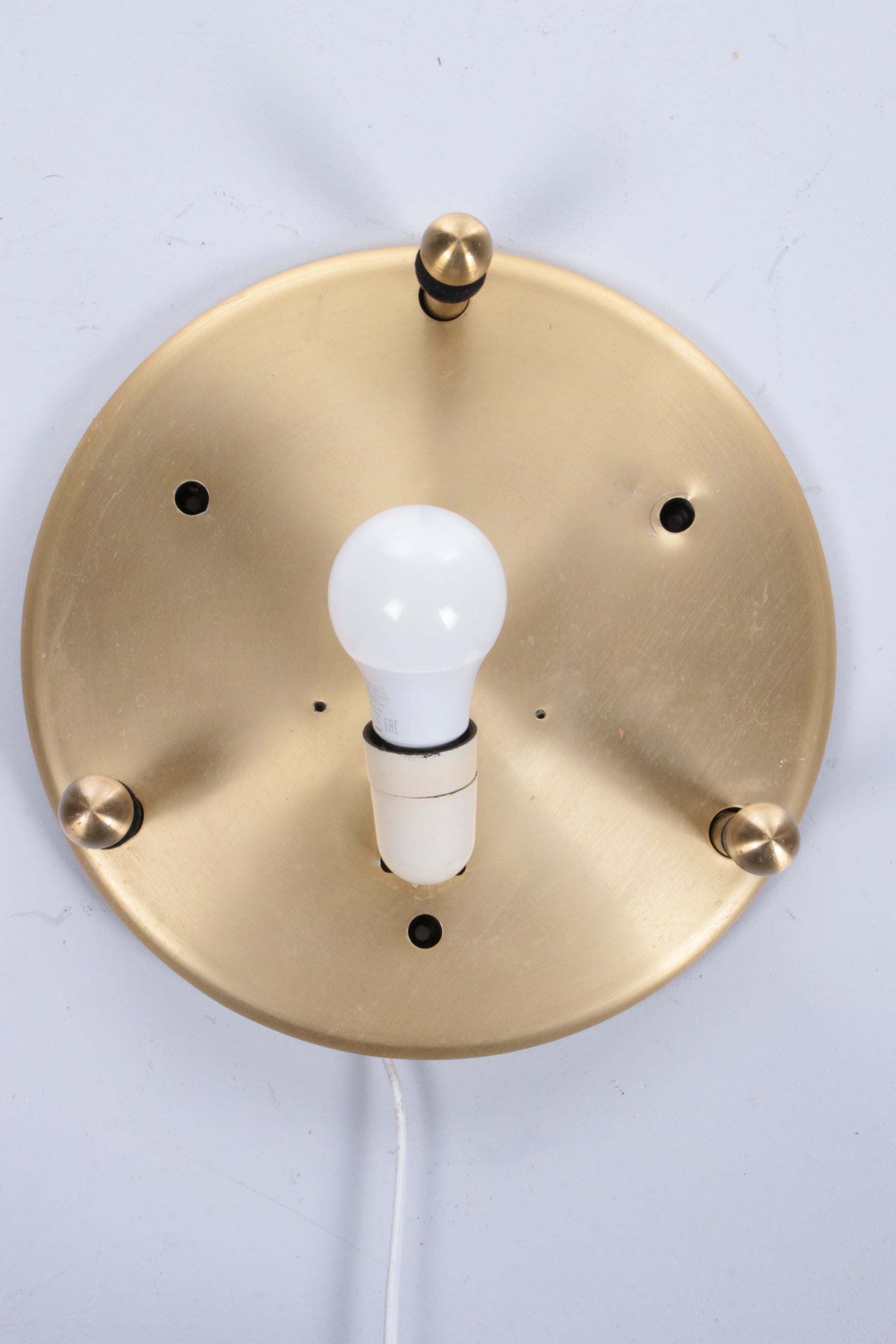 Set of 2 Two-Tone Flush Mount Ceiling Lights by Peill and Putzler, 1970s