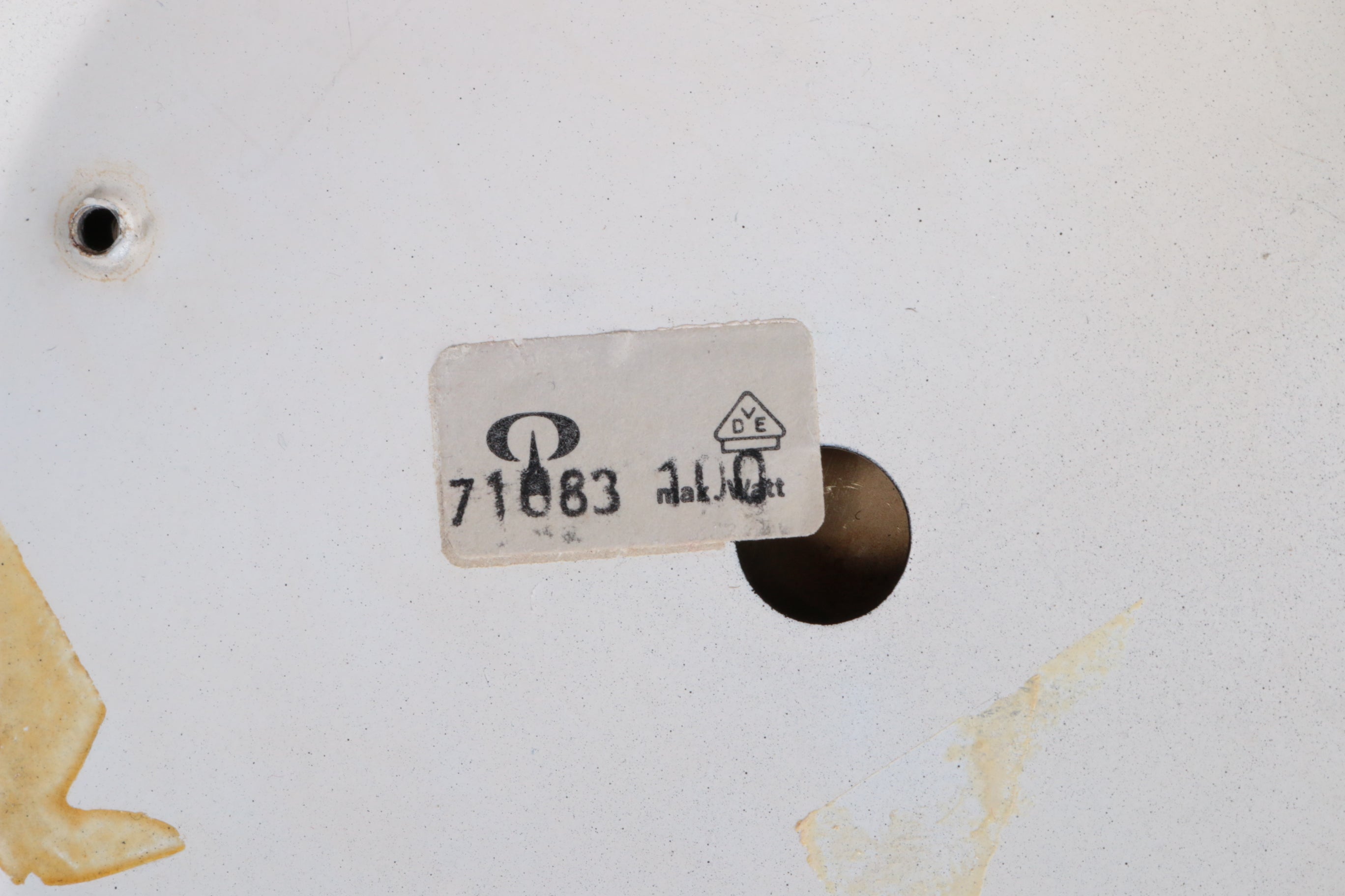 Set of 2 Two-Tone Flush Mount Ceiling Lights by Peill and Putzler, 1970s