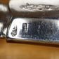 Nederlandse Zilveren Dinner mes haagslofje per stuk detail gegraffeerde logos
