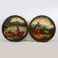 Set of 2 Wallplates with Hunting scene