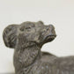 Bronzen beeld jachthond detail hoofd voorkant