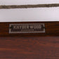 Bruine Safari stoel van Khyber Wood detail sticker