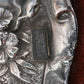 Zilveren Spiegel Met Engeltjes Sterling Zilver detail gegraffeerde letters