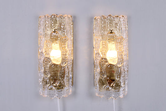 Wall lamps by Carl Fagerlund for Orrefors, 1960s, set of 2