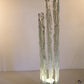 Ijs Vloerlamp Excalibur Design by Ettore Gino Poli gemaakt in Murano voorkant licht aan