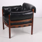 Sven Ellekaer for Coja black leather armchair 1970s