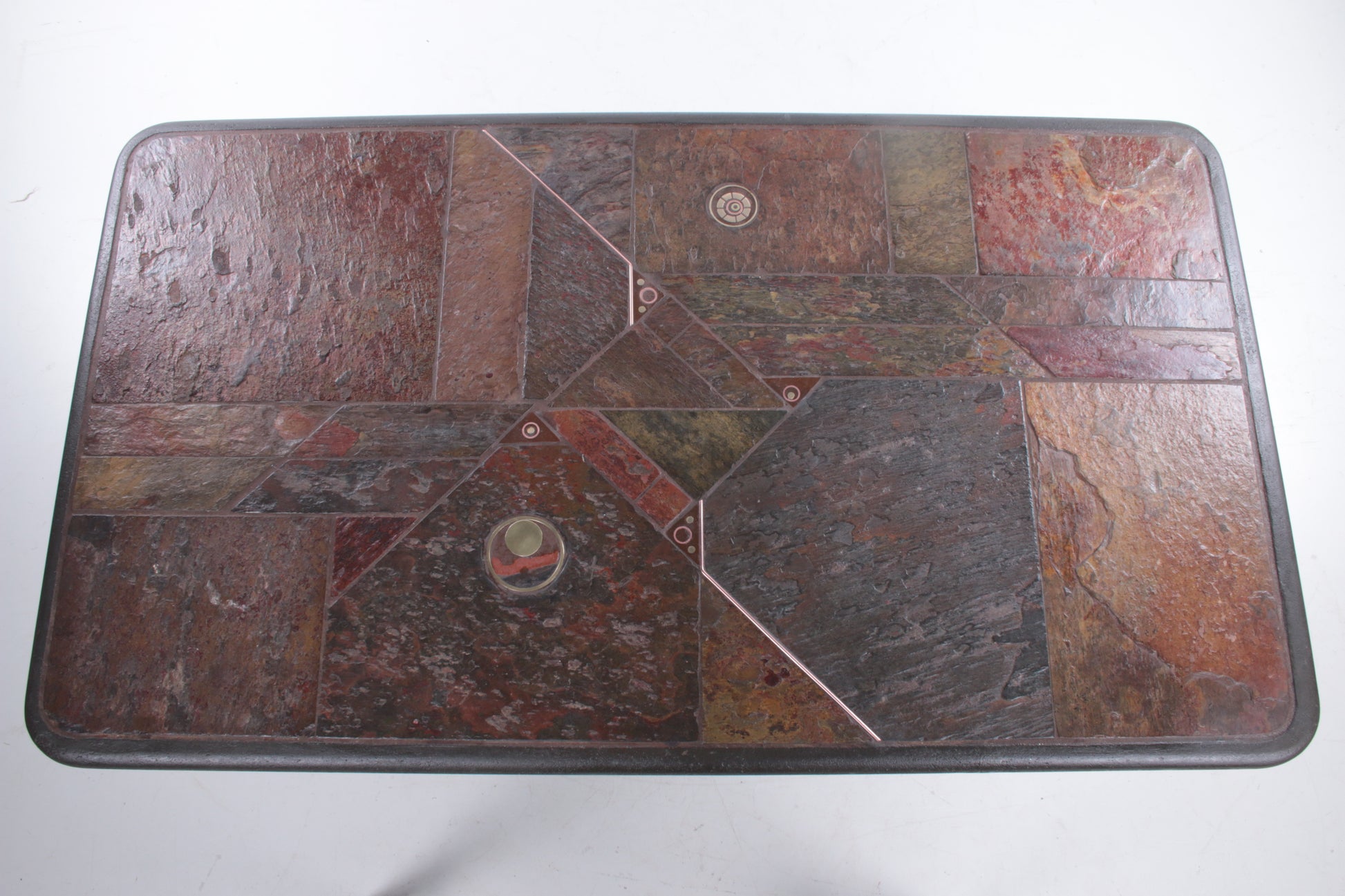 Brutalistische Salontafel van Paul Kingma, jaren 80 bovenkant