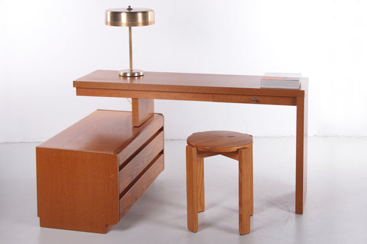 Verstelbaar bureau Design van Moser licht houten