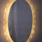 Large Oval Wall Mirror from Hillebrand Germany 1960s