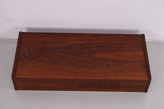 Massieve Pallisander houten tafel box Sigarenbox met vakken mooi afgewerkt 60 jaren bovenkant