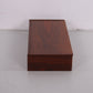 Massieve Pallisander houten tafel box Sigarenbox met vakken mooi afgewerkt 60 jaren zijkant